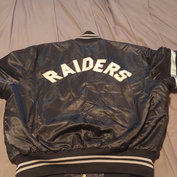 LA/Oakland raiders satin jacket - Picture 2 of 11